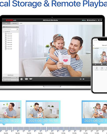 ZOSI H.265+ 16Channel 1080P 4-in-1 Hybrid Analog/AHD/TVI/CVI Security DVR Recorder for 960H/720P/1080P CCTV Security Surveillance Cameras,Remote Access, Motion Detection, Alert Push(No Hard Drive) ZOSI