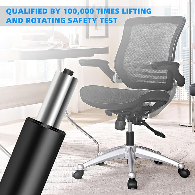Adjustable Gas Lift Cylinder for Office Chairs, Black, 1000LBS Capacity - LeafyLoom