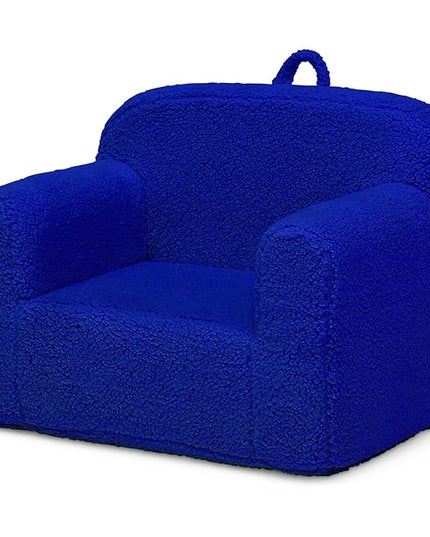 Delta Children Cozee Sherpa Chair, Royal Blue - LeafyLoom