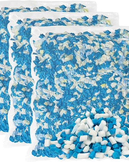 15 LBS Shredded Gel Memory Foam Filling, Comfortable and Soft Bean Bag Chair Filler, Memory Foam Stuffing for Cooling Pillow - LeafyLoom