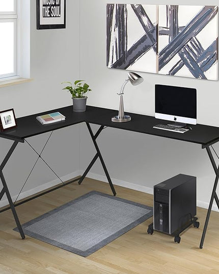 NicBex Kimberly-DW-00049-LWJ Home Office Desks, 62.5"x47.5"x28.5", Black - LeafyLoom