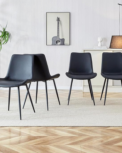 NicBex Haerin-SD-00316-LWJ Dining Chairs, 19.6"x18.5"x32.6", Black - LeafyLoom