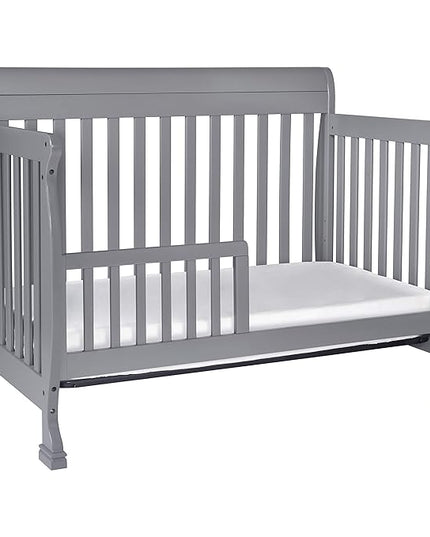 DaVinci Kalani 4-in-1 Convertible Crib in Grey, Greenguard Gold Certified - LeafyLoom