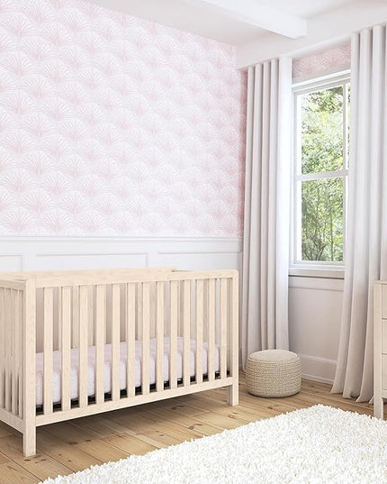 Carter's by DaVinci Colby 4-in-1 Low-Profile Convertible Crib in Washed Natural, Greenguard Gold Certified - LeafyLoom