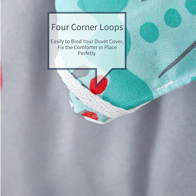 RYNGHIPY Dinosaur Kids Comforter Set Cartoon Dinosaur Bedding Sets for Boys 3 Pieces Queen Microfiber Comforter with Pillowcases Soft Lightweight (Dark Grey,Queen) - LeafyLoom