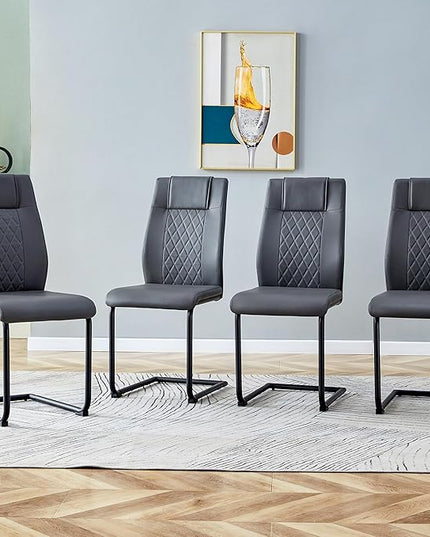 NicBex Haerin-SD-00321-LWJ Dining Chairs, 16"x16"x38", Gray - LeafyLoom