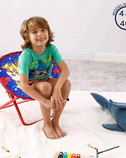 Idea Nuova Saucer Chair, Paw Patrol/Blue - LeafyLoom