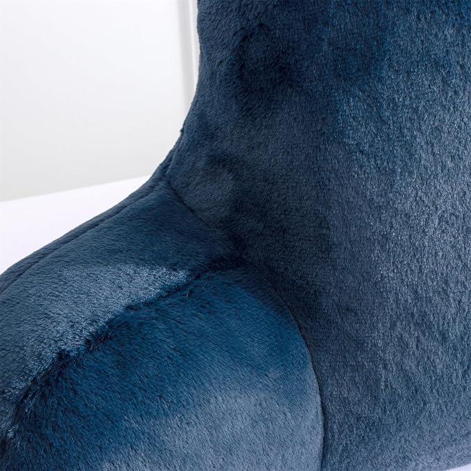 Aimuan Reading Pillow Bed Rest Wedge Large Adult Backrest Pillow with Arms Back Support for Sitting Up in Bed Cushion Incline Rest Sleeping Snoring Pillow, Dark Blue - LeafyLoom