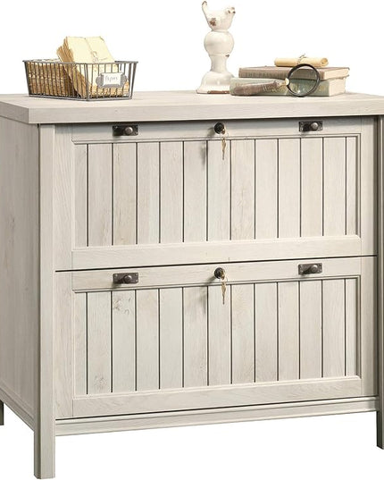 Sauder Costa Lateral File, Chalked Chestnut finish - LeafyLoom