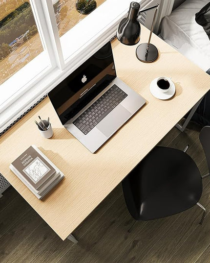 Folding Desk 30 Inch - Small Foldable Desk for Small Space Minimalist, Space Saving Collapsible Compact Desk Portable Table for Craft, Writing, Study and Work (No Assembly Required) - LeafyLoom