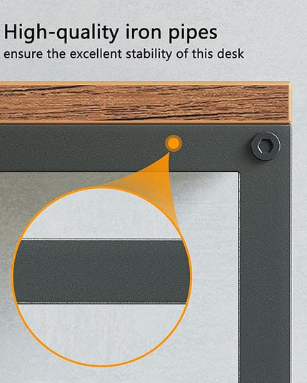CubiCubi L Shaped Desk, 55.1 inch Corner Computer Desk with Storage Shelves, Home Office Desk with Bookshelf for Writing Gaming Study, Rustic Brown - LeafyLoom