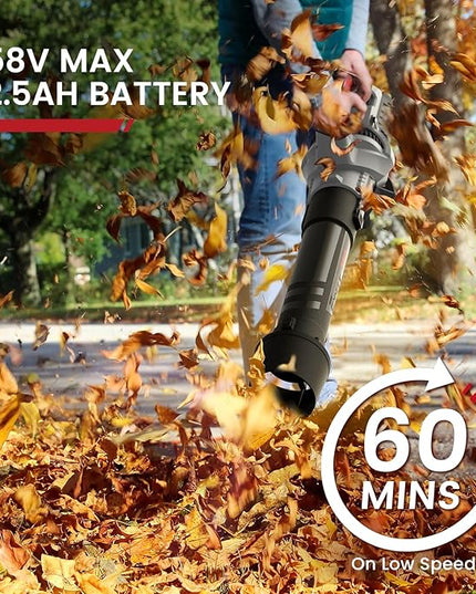 (2024 New Version) 58V 730CFM Cordless Leaf Blower with 2.5AH Battery & Charger - LeafyLoom