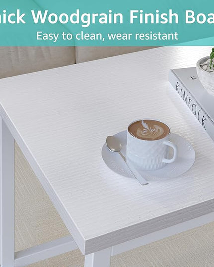 Small Coffee Table White Modern Wood Mini Rectangle Coffee Tables for Living Room Cheap Wooden 32 Inch for Small Spaces Mesa De Centro para Sala - LeafyLoom