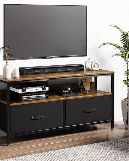 IDEALHOUSE Dresser TV Stand 50 Inch Entertainment Center with Storage TV Stand for Bedroom Small TV Stand Dresser with Drawers and Shelves, TV & Media Console Table Furniture for Living Room, Brown - LeafyLoom