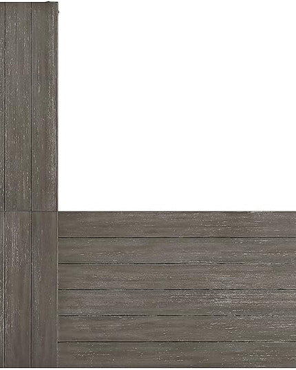 NicBex Kimberly-DW-00031-LWJ Home Office Desks, 67"x55"x30", Gray - LeafyLoom