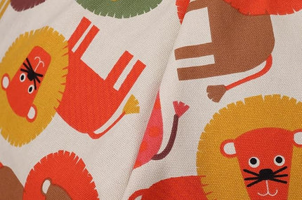 Colorful House Stuffed Animal Storage Bean Bag Chair Cover for Kids Stuffable Zipper Beanbag for Organizing Children Toys Large Canvas(26'',Lion) - LeafyLoom