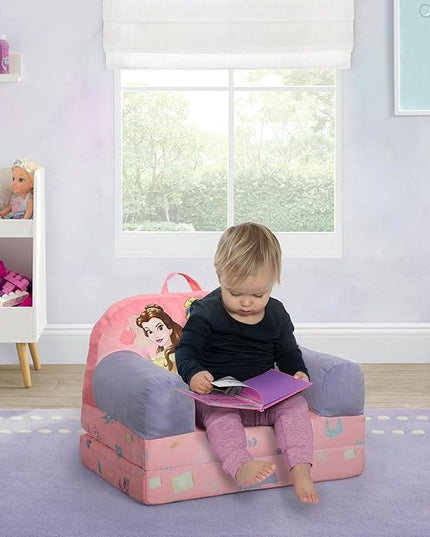 Delta Children Cozee Buddy Flip-Out Kids Chair, Disney Princess - LeafyLoom