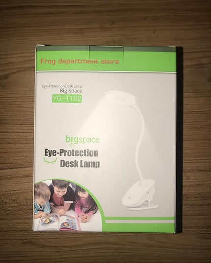 Clip on Lamp,Battery Powered Reading Lamp,Clip on Light for Bed Clip on Battery Light with 3 Brightness Level,USB Rechargeable, Reading Lamp - LeafyLoom