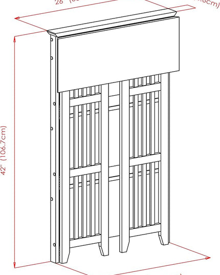 Winsome Wood Mission Shelving, Natural - LeafyLoom