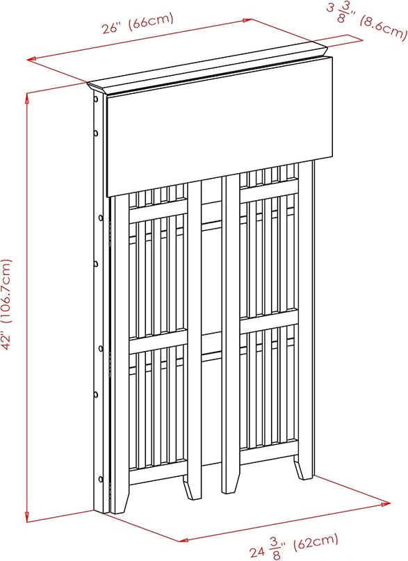 Winsome Wood Mission Shelving, Natural - LeafyLoom