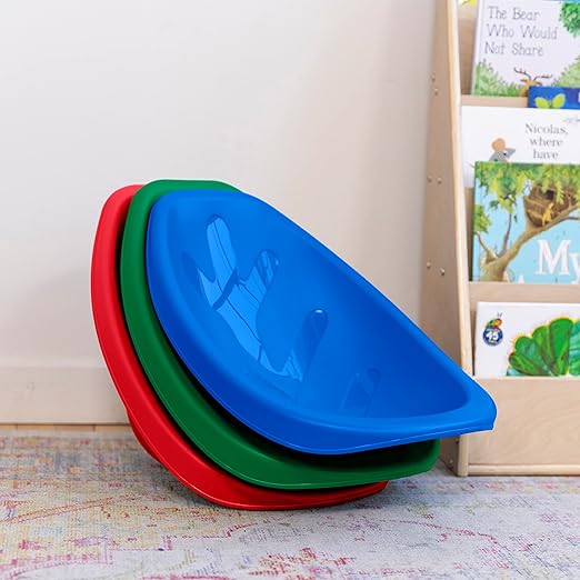 ECR4Kids Leaf Floor Seat, Rocker Chair, Primary, 6-Piece - LeafyLoom