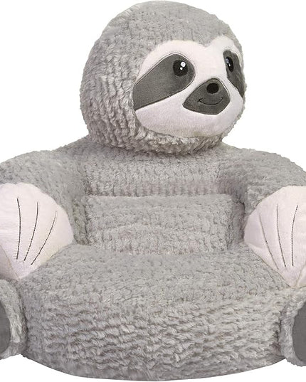 Trend Lab Sloth Toddler Chair Plush Character Kids Chair Comfy Furniture Pillow Chair for Boys and Girls, 21 x 19 x 19 inches - LeafyLoom
