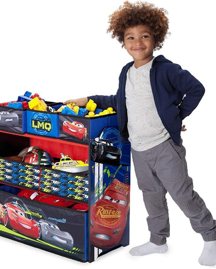 Delta Children Multi-Bin Toy Organizer, Disney/Pixar Cars - LeafyLoom
