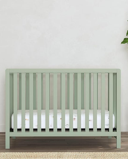 Carter's by DaVinci Colby 4-in-1 Low-Profile Convertible Crib in Light Sage, Greenguard Gold Certified - LeafyLoom