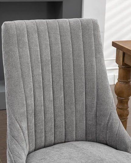 NicBex Haerin-SD-00129-LWJ Dining Chairs, 24.6"x19.7"x37.5", Gray - LeafyLoom