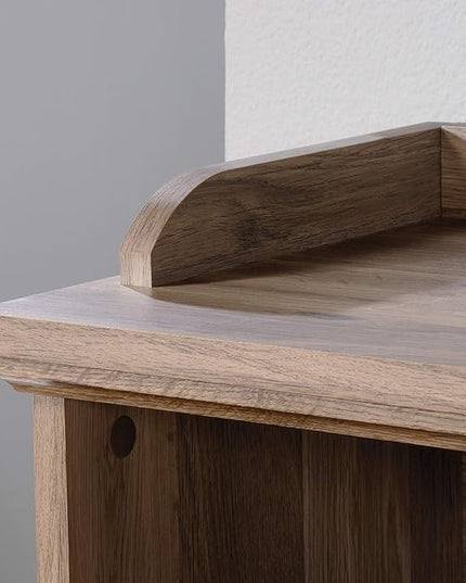 Sauder Barrister Lane Cubby Bookcase/ Book Shelf for Storage and Display, Salt Oak finish - LeafyLoom