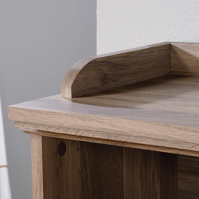 Sauder Barrister Lane Cubby Bookcase/ Book Shelf for Storage and Display, Salt Oak finish - LeafyLoom