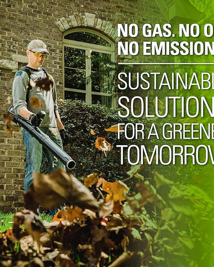 Greenworks 80V (180 MPH / 610 CFM / 75+ Compatible Tools) Cordless Brushless Backpack Blower, Tool Only - LeafyLoom