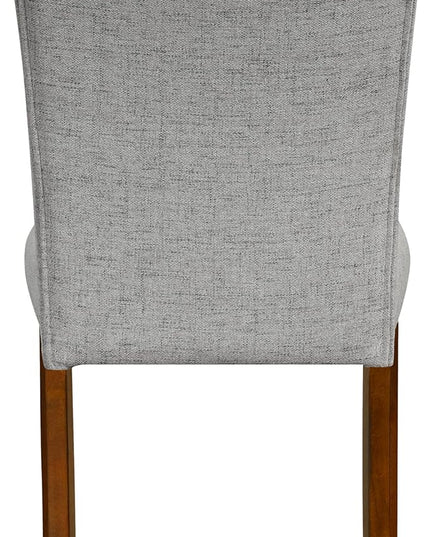 HomePop Classic Parsons Dining Chairs, Pack of 2, Pewte Gray Woven - LeafyLoom