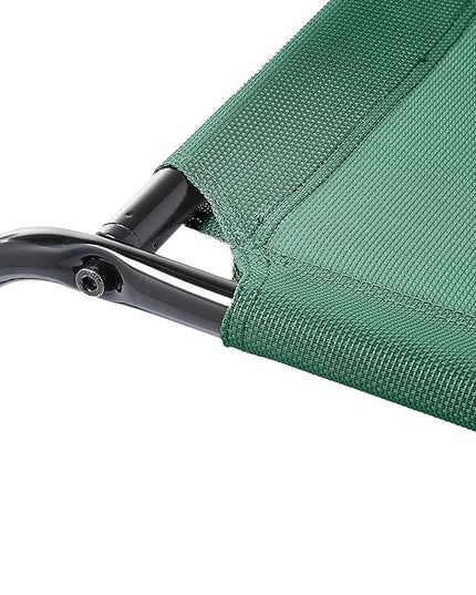 Amazon Basics Cooling Elevated Pet Dog Bed, Medium (43 x 26 x 7.5 Inches), Green AmazonBasics
