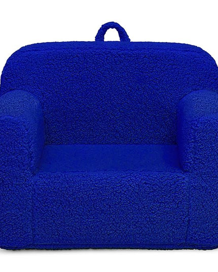 Delta Children Cozee Sherpa Chair, Royal Blue - LeafyLoom