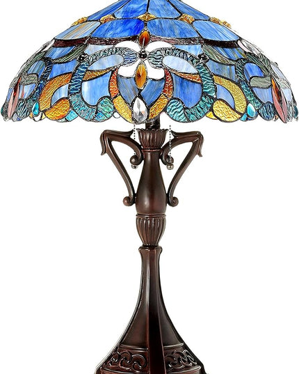 Chloe CH18091PV18-TL2 Nora Table Lamp, One Size, Multicolor - LeafyLoom
