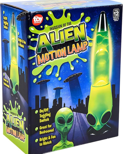 Rhode Island Novelty 13 Inch Alien Head Wax Motion Lamp - LeafyLoom
