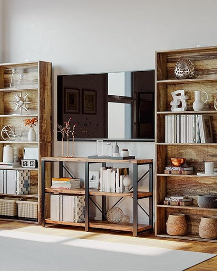 IRONCK Bookshelves and Bookcases Floor Standing 6 Tier Display Storage Shelves 70in Tall Bookcase Home Decor Furniture for Home Office, Living Room, Bed Room - LeafyLoom