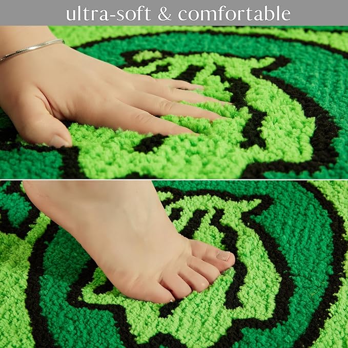 RoomTalks Cute Money Rug 2x3 Cartoon Funny Cool Small Throw Rugs for Girls Bedroom Kids Bathroom Kitchen Dorm Non Slip Machine Washable Soft Shag Accent Floor Rug, Unique Gift for Kids Girls - LeafyLoom