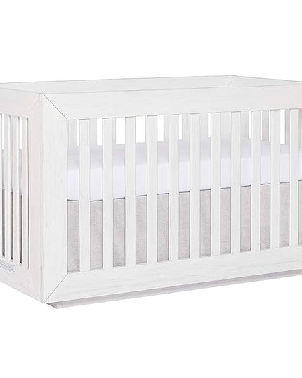 Dream On Me Evolur Maddox Modern Crib, Weathered White - LeafyLoom