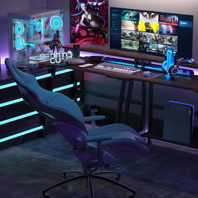 Computer Home Office Desk, 31.5" Desk for Small Spaces with Storage Shelf,Small Computer Desk with Monitor and Bookshelf, Modern Simple Style Laptop Desk - LeafyLoom