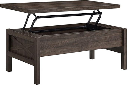 NicBex Coffee Table Wooden Lift Top Coffee Table with Storage Center Tables with Hidden Compartments and Legs Lift Tabletop Dining Table for Living Room, Office, and Bedroom,43" W, Brown - LeafyLoom