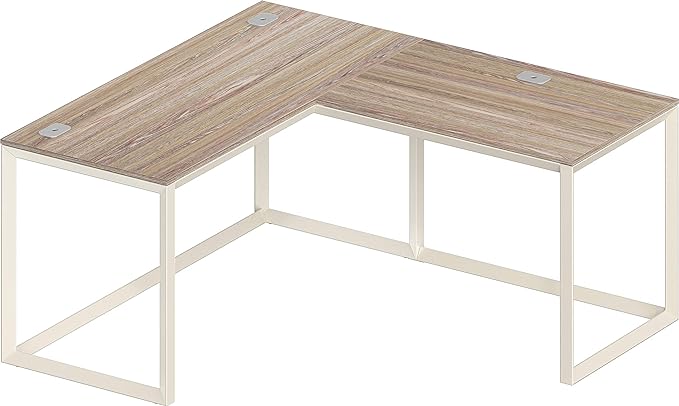 SHW Triangle-Leg L-Shaped Home Office Computer Desk - LeafyLoom