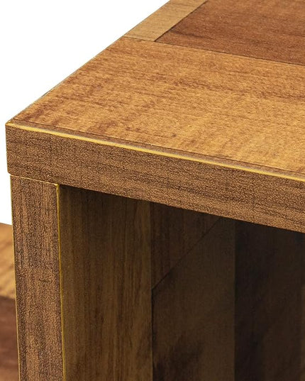 NicBex TV Stand for 50 Inch Double L-Shaped Oak TV Stand Storage Console Table for Living Room,Bedroom,41.34 Inch,Oak - LeafyLoom