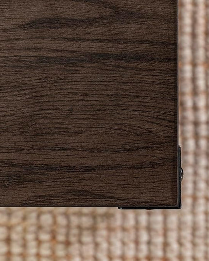 Walker Edison Sedalia Modern Farmhouse Metal-X Coffee Table, 1 Pack, Sable Grey - LeafyLoom