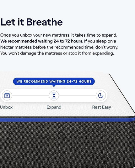 Nectar Full Mattress 12 Inch - Medium Firm Gel Memory Foam - Cooling Comfort Technology - 365-Night Trial - Forever Warranty, White - LeafyLoom