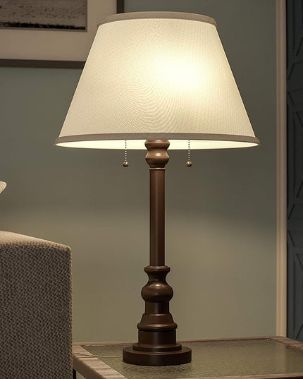 Kenroy Home 30437BRZ Spyglass Table Lamp with Bronze Finish, Classic Style, 30.5" Height, 17" Width, 17" Depth - LeafyLoom