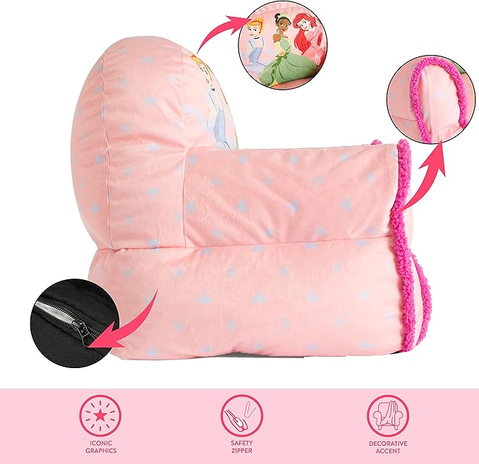 Idea Nuova Princess Bean Bag Sofa Chair, Large - LeafyLoom