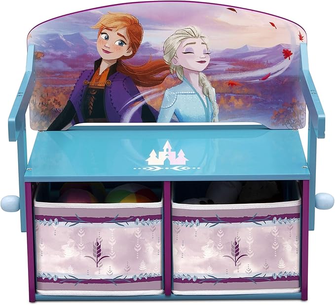 Delta Children Kids Convertible Activity Bench - Greenguard Gold Certified, Frozen II - LeafyLoom
