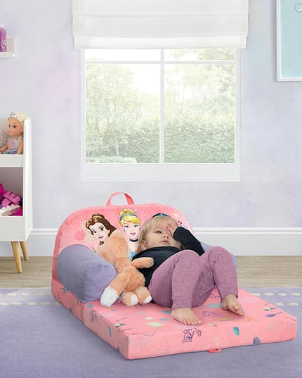 Delta Children Cozee Buddy Flip-Out Kids Chair, Disney Princess - LeafyLoom